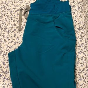 Blue high waisted figs scrubs jogger. Worn once